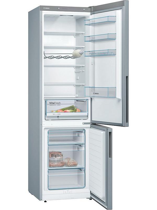 Bosch Series 4 KGV39VLEAG 60cm Wide, VitaFresh, 70/30 split, Low Frost Fridge Freezer - Silver - Image 2